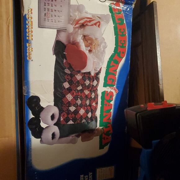 Sleeping Santa Vintage Collectable - Picture 1 of 1